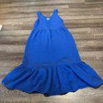 Sol Angeles  Anthropologie Blue V-Neck Crepe Dress Photo 4