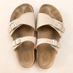 Birkenstock Birki’s Aziza Sandals -Seersucker Size 5-6 Photo 0