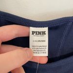 PINK - Victoria's Secret NEW NWT VS  Cinched Piqué Corset Top Navy Blue Crop Top L Photo 6
