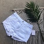 Free People Boho White Jean Shorts Size 25 Photo 0