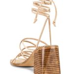 Raye Cross Sandal in Nude Suede Photo 2