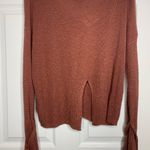EXPRESS  v-neck burnt orange sweater Photo 5