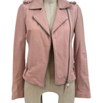 Dylan Gray Leather‎ Moto Jacket Blush Pink Zip Front Size XS Photo 0