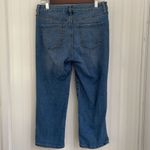 Nine West Chrystie Capri denim stretch jeans slit at hem five pockets size 4 Photo 4