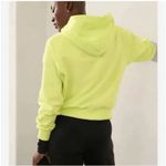 Athleta  Easy Fleece Half Zip Hoodie Citron Green Cozy Sweater Medium NWOT Photo 7