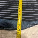 J.Jill Striped Cotton Knit Dress with Chambray Hem Detail‎ Medium Blue Photo 6