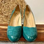 Butter Parker Patent Leather with Suede Heels in Peacock Teal Size 9 Green Photo 4