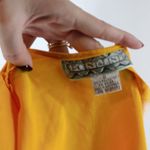 Vintage Point and Line Yellow Crewneck Short Sleeve Blouse Size Small Photo 2