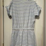 Lou & grey Blue and White Striped Cozy Cotton Terry Pocket Dress Size Large Photo 2