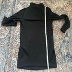 Athleta  Women’s Cozy Karma Mock Neck Dress in Black Size Small Fleece Sweatshirt Photo 11