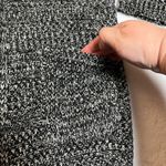 Women's Open Front Long Line Knit Cardigan Size Large Cozy Outdoors Casual Black Photo 3