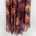 Ali & Jay Metallic Floral Made For Walking Maxi Dress Hi-Low Hem Red Size Large Photo 7
