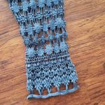 Johnny Was  Blue Chic Trendy Floral Crochet Knit Boho Feminine Cardigan Size M Photo 6