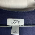 Loft  Navy/Black Sequin Accent Sleeveless Blouse Small Photo 1