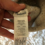 Madewell Wool Beanie Cream Tan with pom Classic Winter Hat Cabin core Fisherman Photo 3