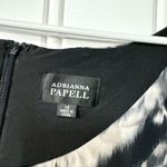 Adrianna Papell  Dress Women Size 14 B&W Mini Abstract Pleated Ruffled Layer Photo 4