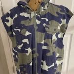 Offline by Aerie Jacket Vest Cargo Sleeveless Camouflage Large Women’s New NWT Blue Photo 0