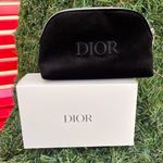 Christian Dior 2024 Black Velvety ‘DIOR’ Monogram Pouch Clutch Bag, NIB Photo 13