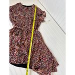 AQUA NWT Bloomingdale's  Asymmetric Hem Ruffle Dress Cocktail Belted Size M Photo 4