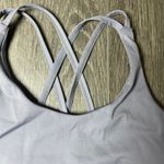 Strappy Back Athletic Crop Tank Top – Women's Size Small – Lavender Gray Photo 3