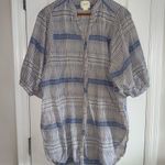 Maeve BY ANTHROPOLOGIE Lena Tunic Dress Blue White Small Photo 1