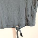 Aerie Dark Gray Crewneck Short Sleeves Tie Back Tee US XS Photo 2
