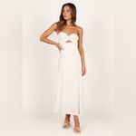 Petal and Pup  Cream Strapless Dress Photo 1