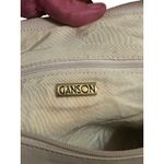 Vintage 80s Gasson Crescent Leather Beige‎ Shoulder Bag Retro Minimalist Casual White Photo 8