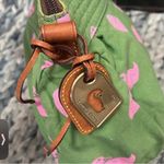 Dooney & Bourke RARE🔥Authentic Leather/cotton Duck print Satchel/Shoulder bag Photo 14