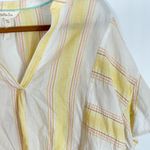 Matilda Jane  Womens Striped Summer Picnic Top Yellow White Medium Photo 2