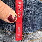 Spanx  Blue denim skinny jeans shapewear slimming mid rise pants Photo 5