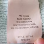 Twine & String  Tie Front Crop Cardigan Sweater Ribbed Knit Mint Green Size XS Photo 7