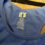 It's Blue Ribbed Sports Bra Photo 2