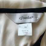 cj banks  Off White with Black Lace Tank Top Size 1X Photo 2