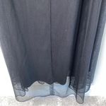 Betsy and Adam  Black Strapless Beaded Sweetheart Slit Formal Gown Prom Dress 12 Photo 7