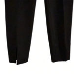 Calvin Klein  Women's Black Dress Pants Size 8 Business Straight Leg Front Slit Photo 3