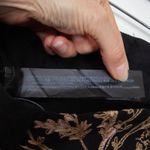 ZARA  Black Oriental Embroidered High Waist Wide Leg Trouser Pants Womens Size XS Photo 5