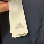 Adidas  Run Icon 3 Stripes dress NWT long sleeve woman size SMALL blue running Photo 4