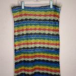 Petal Dew Multicolor Crochet Knit Maxi Skirt. Size M Red Size M Photo 1