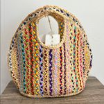 Antik Kraft Beautiful!!!  Colorful Woven Tote!! ♥️💛💜 Photo 8