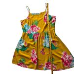 Old Navy  Womens Floral Sundress Sz XXL‎ Yellow Sleeveless Summer Tropical Beachy Photo 11