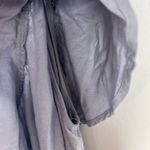 Nicole Miller NWT Linen Blend One Shoulder Ruffle Chambray Midi Dress Size XS Photo 8