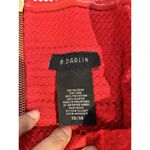 B Darlin  Juniors Red Strapless A-Line Fit & Flare Dress Striped Party Prom-13/14 Photo 3