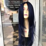 Wig Blue swisslace Lacefront Long Layers Wig 2020 Photo 6