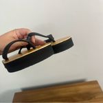 J.Crew  Bamboo tan and black flip flops size 9.5 Photo 3