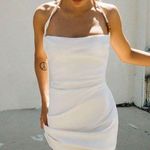 ZARA dress mini halter linen beaded bodycon fitted summer vacation casual Photo 7