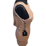 NWT LuLus Rose Gold bodycon drop back cocktail dress Small S Bling Lined Photo 3