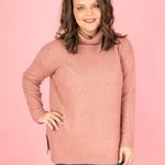 Flaunt Boutique | Bêcool mauve turtleneck knit sweater Pink Size L Photo 0