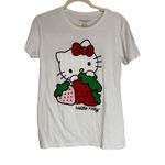Hello Kitty  by Sanrio x Smak Parlour Strawberry Graphic T Shirt Womens XL White Photo 4