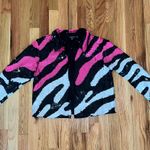 Nasty Gal Zebra Sequin Embellished Relaxed Jacket Photo 3
